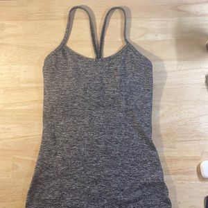 Lululemon Power Y tank grey heathered